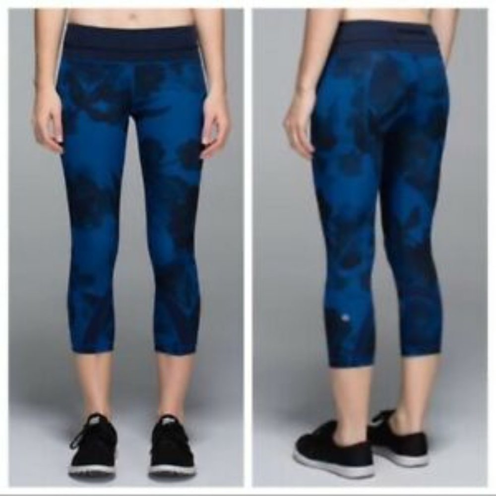 lululemon athletica Blue Patterned Leggings